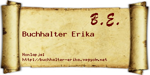 Buchhalter Erika névjegykártya