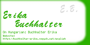 erika buchhalter business card